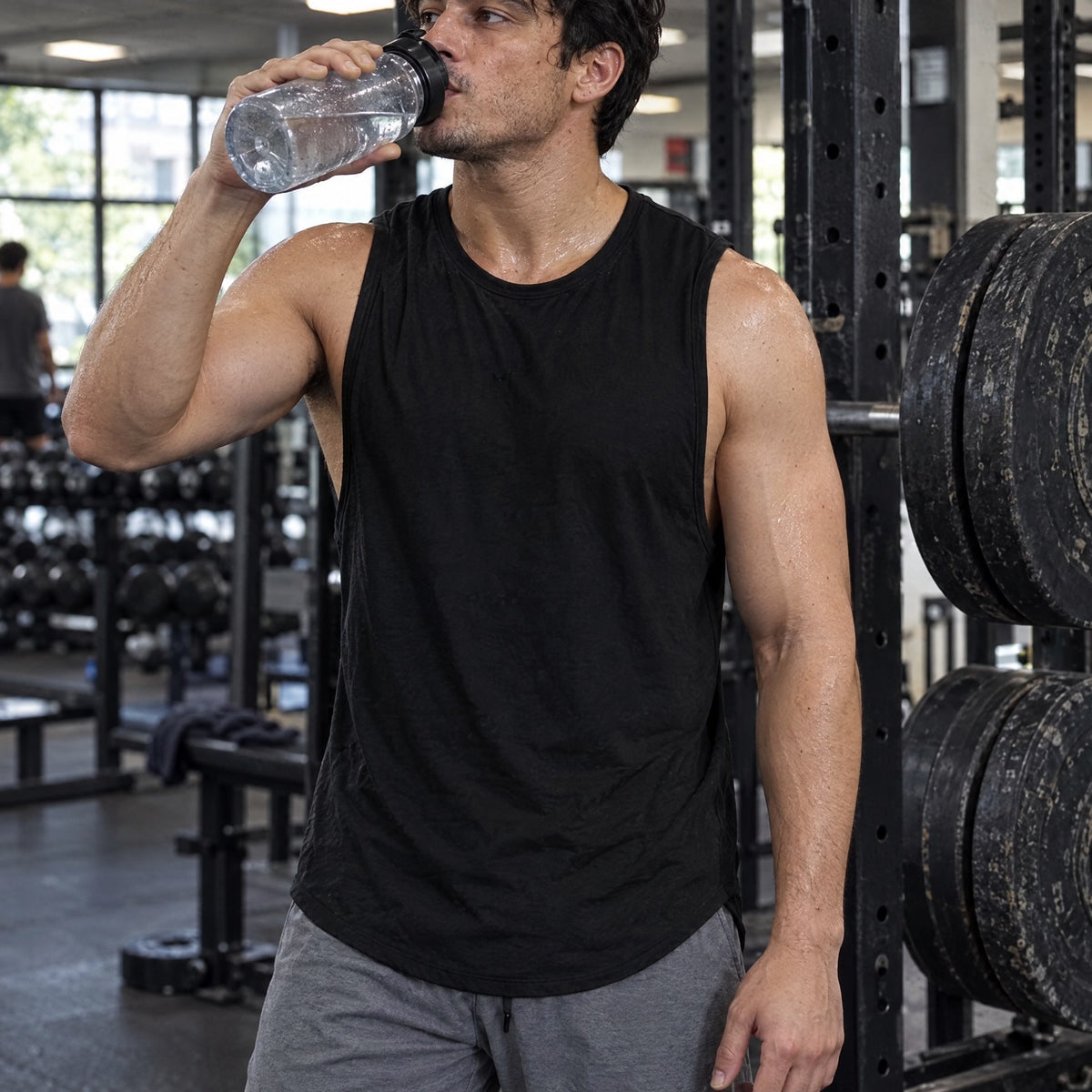 Fitness Tank — Black