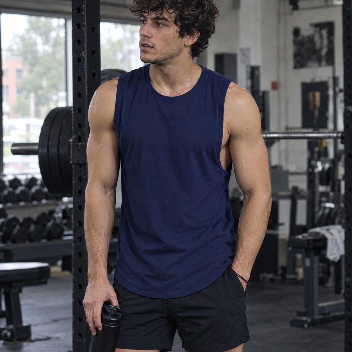 Fitness Tank — Dark Blue