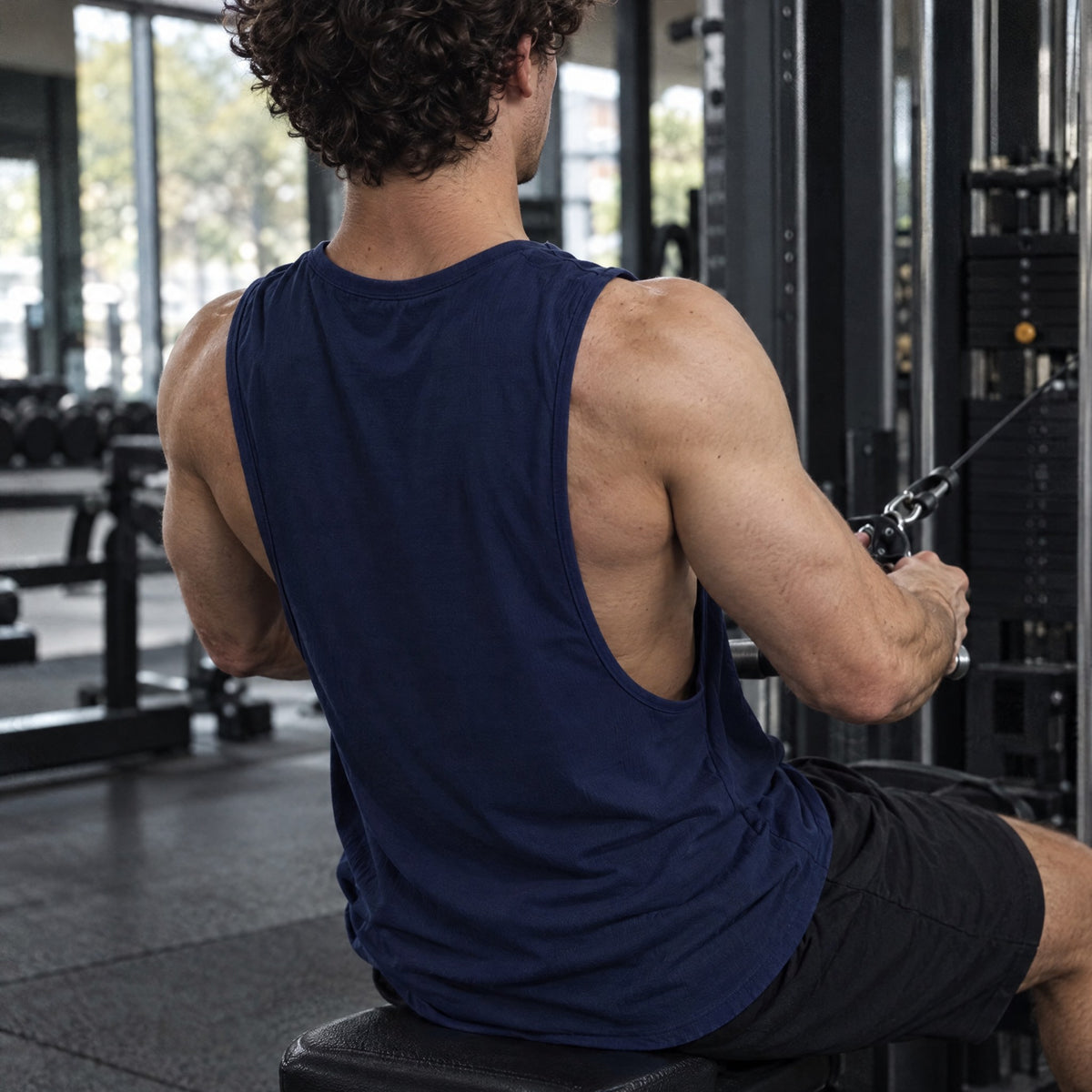 Fitness Tank — Dark Blue