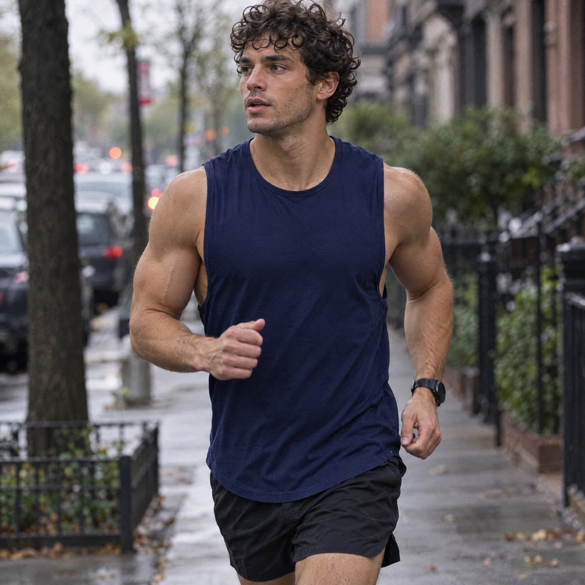 Fitness Tank — Dark Blue