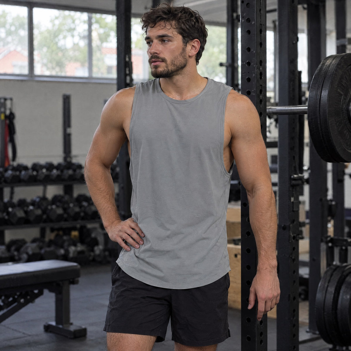 Fitness Tank — Grey