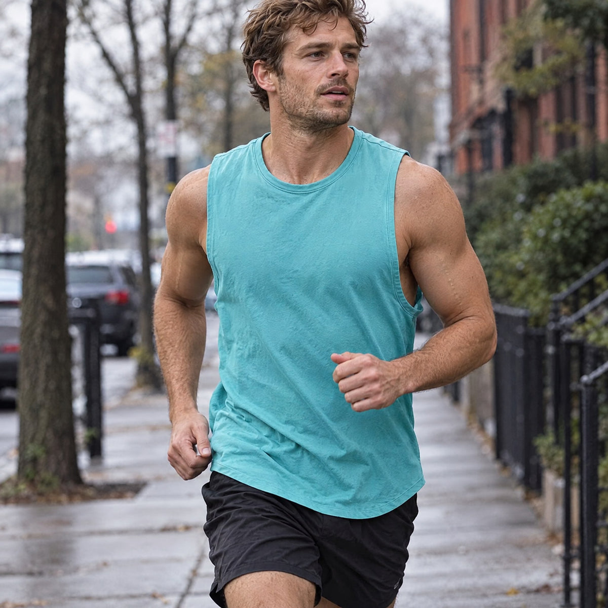 Fitness Tank — Light Blue