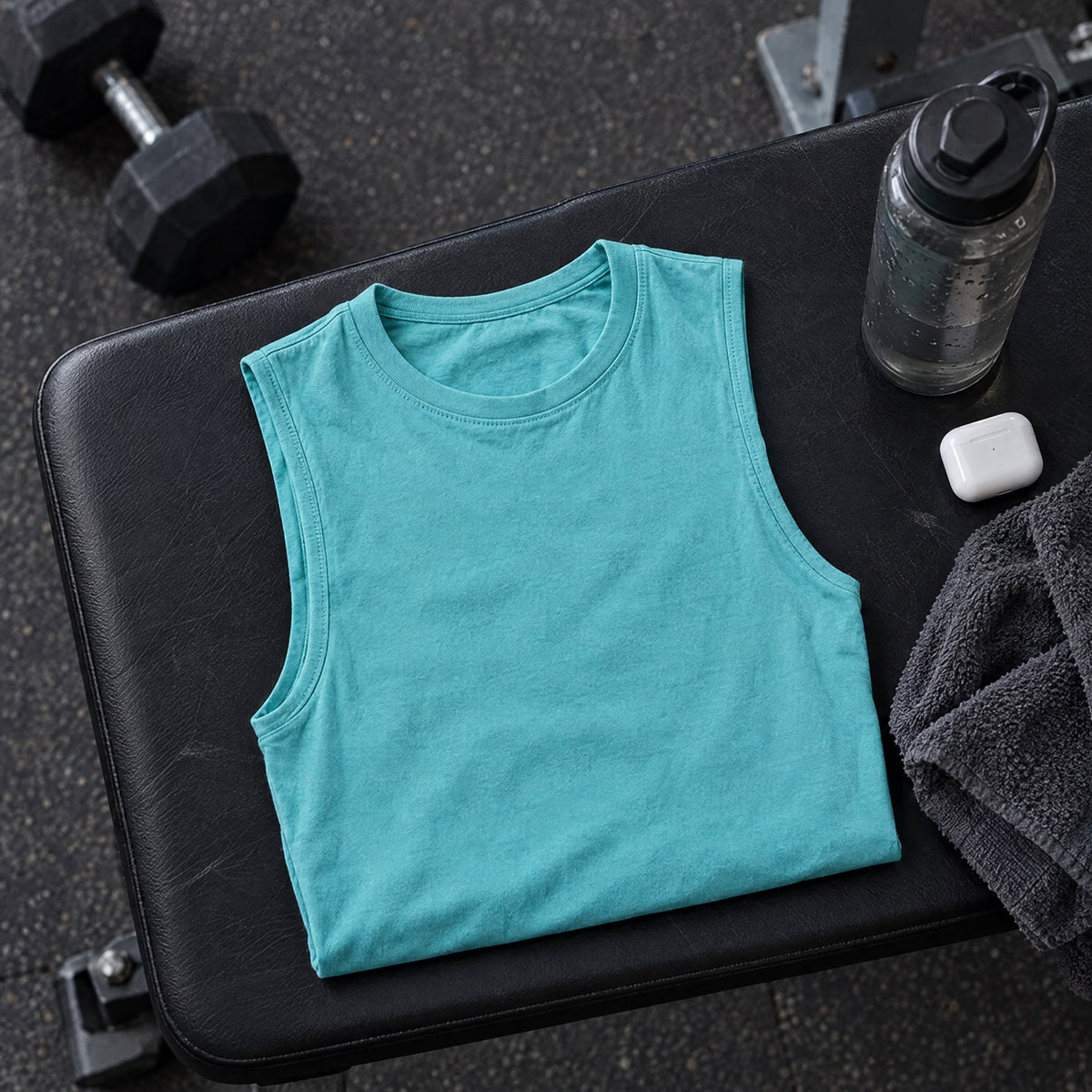 Fitness Tank — Light Blue